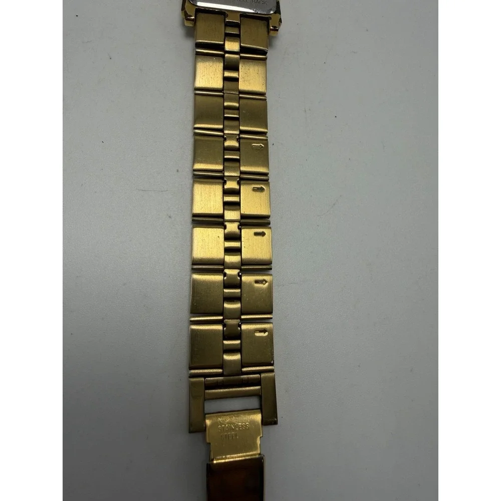 Caravelle By Bulova 44D05 Mens Tank Watch New Battery 26MM 8.5